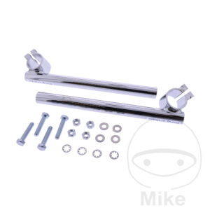 Guidon acier chromé 22 mm Domino