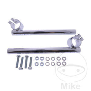 Guidon acier chromé 22 mm Domino