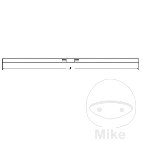 Guidon acier chromé 22 mm Domino Guidon acier noir 22mm Fehling