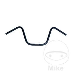 Guidon acier noir avec encoche pour câbl