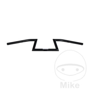 Guidon acier noir avec encoche pour câbl