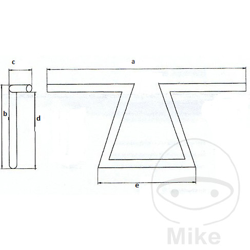 Guidon acier noir avec encoche pour câbl Guidon acier noir avec encoche pour câbl – Image 2