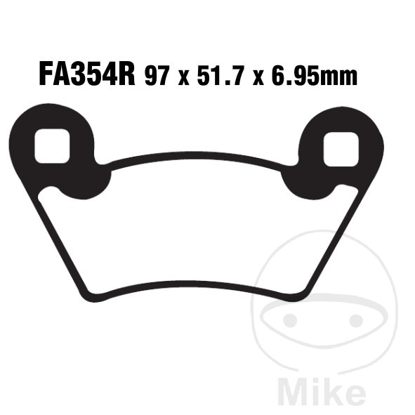 Plaquette de Frein Sinter R EBC Plaquette de Frein Sinter R EBC