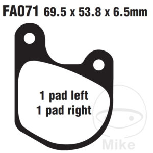 Plaquette de Frein Semi-Sinter V EBC