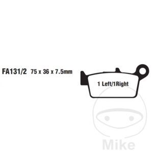 Plaquette de Frein Standard Scooter EBC