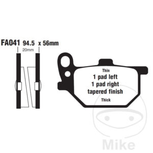 Plaquette de Frein Semi-Sinter V EBC