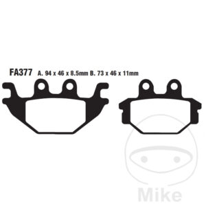 Plaquette de Frein Semi-Sinter V EBC