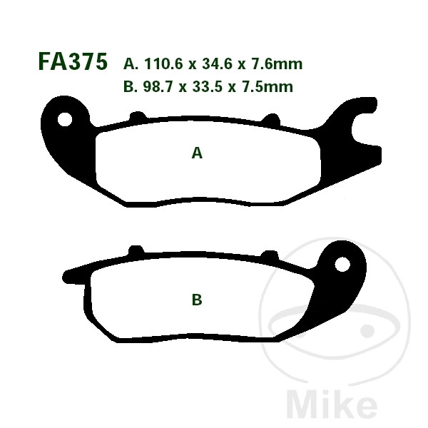 Plaquette de Frein Sinter HH EBC Plaquette de Frein Sinter HH EBC