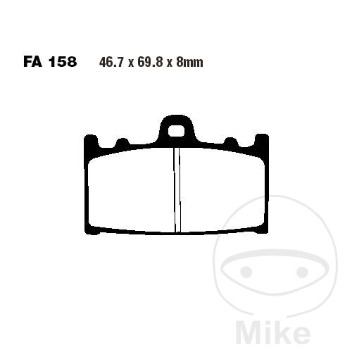 Plaquette de Frein Sinter EPFA EBC Plaquette de Frein Sinter EPFA EBC