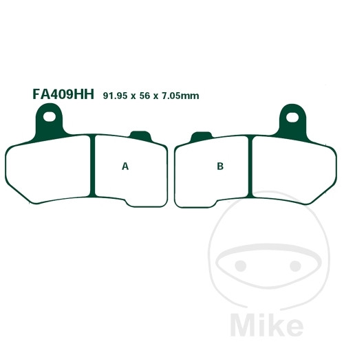 Plaquette de Frein Sinter HH EBC Plaquette de Frein Sinter HH EBC