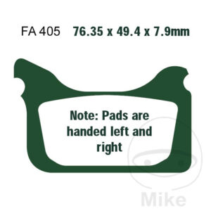 Plaquettes de frein sinter EPFA EBC