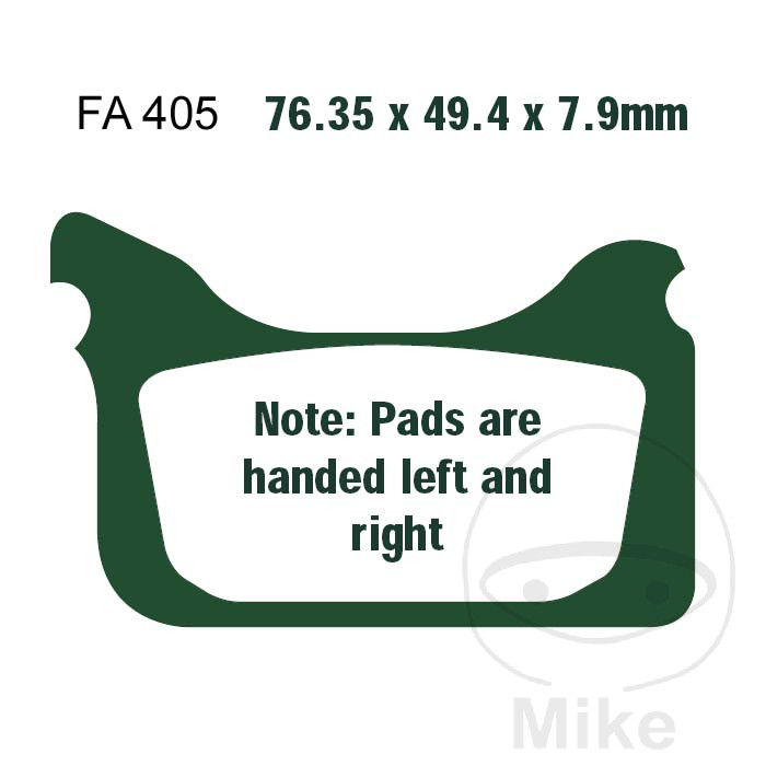 Plaquettes de frein sinter EPFA EBC Plaquettes de frein sinter EPFA EBC