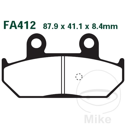 Plaquette de Frein Carbon Scooter EBC Plaquette de Frein Sinter HH Scooter EBC