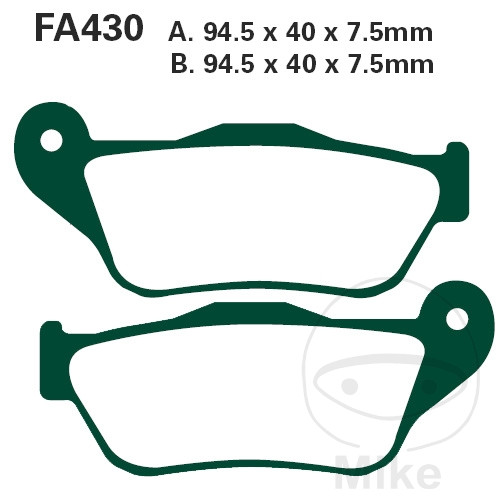 Plaquette de Frein Carbon Scooter EBC Plaquette de Frein Carbon Scooter EBC