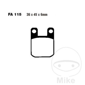 Plaquette de Frein Carbon Scooter EBC