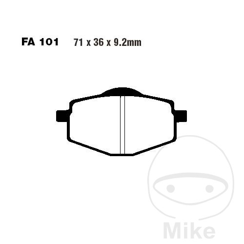 Plaquette de Frein Carbon Scooter EBC Plaquette de Frein Sinter HH Scooter EBC