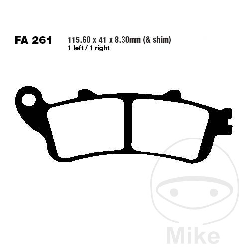 Plaquette de Frein Sinter EPFA EBC Plaquette de Frein Sinter EPFA EBC