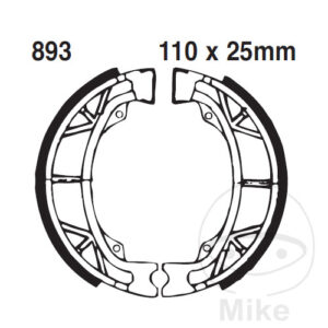 Machoires de frein sans ressort EBC