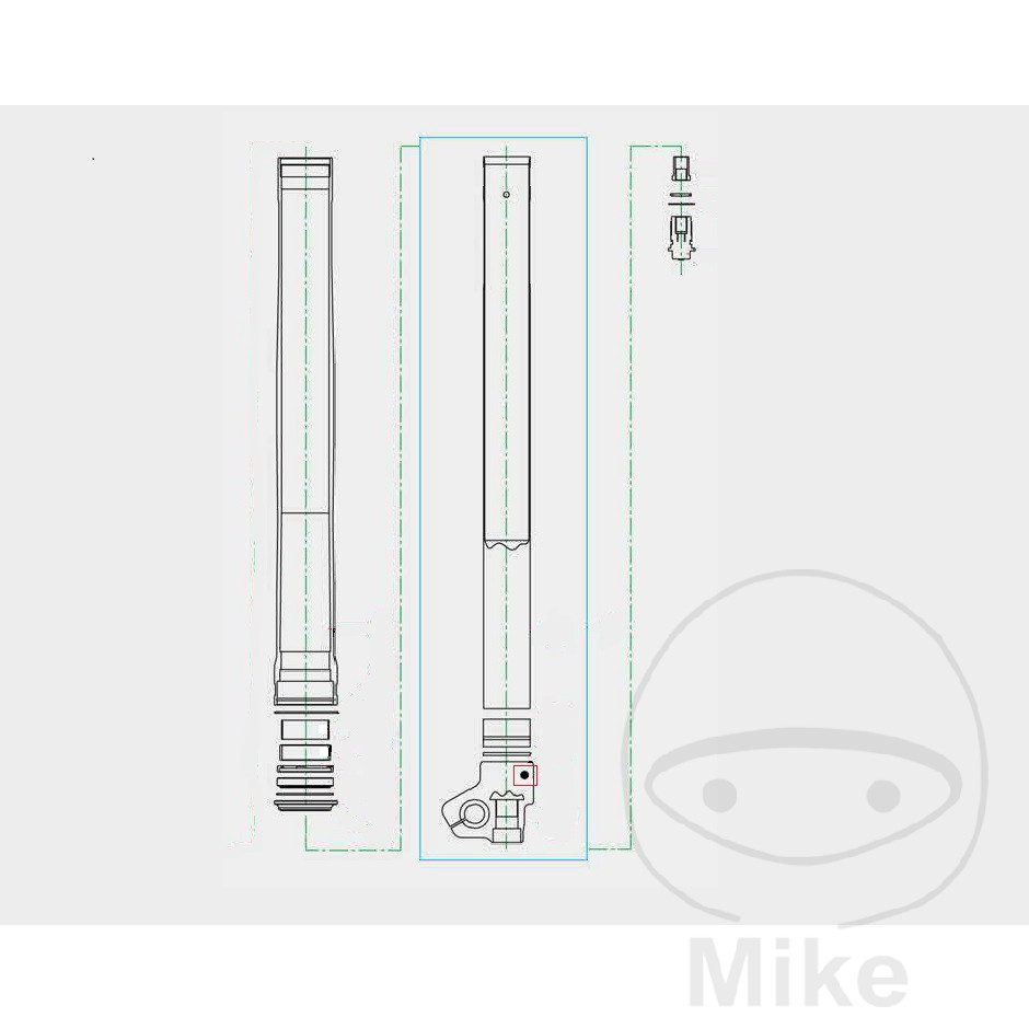 Vis de blocage de fourche M6x6 Kayaba Vis de blocage de fourche