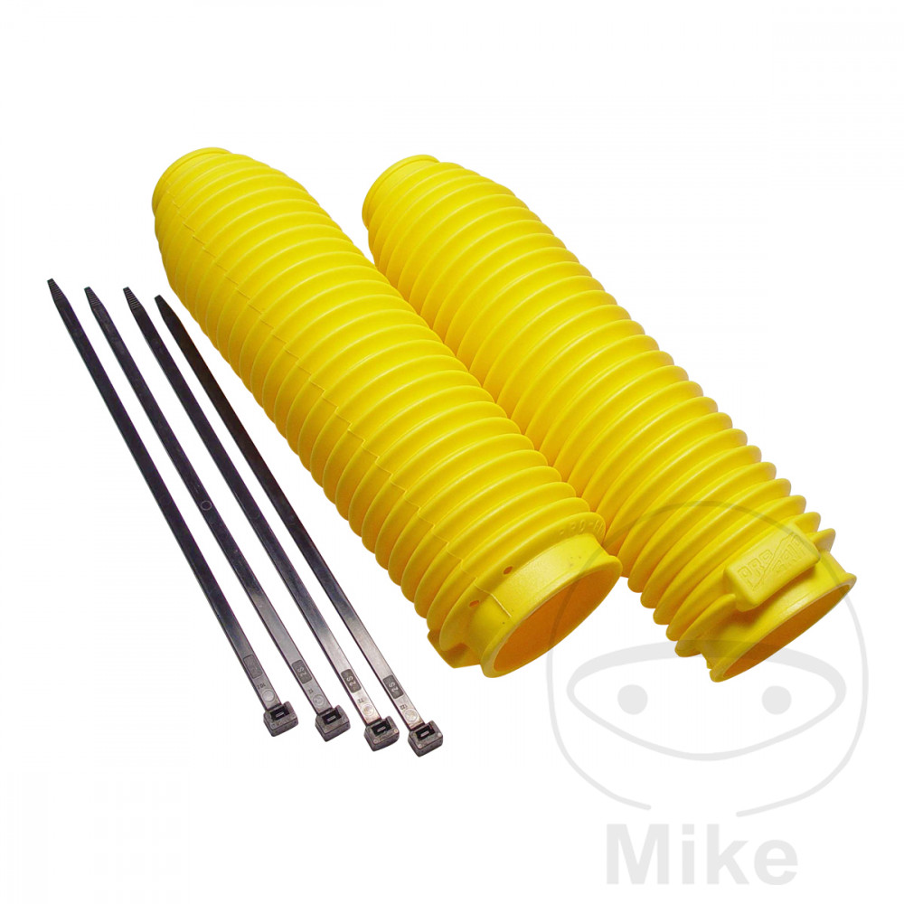 Kit soufflets protection fourche 350X42 jaune Progrip Kit de Soufflets 350X42