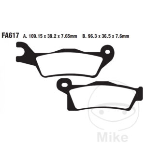 Plaquette de frein Sinter R EBC