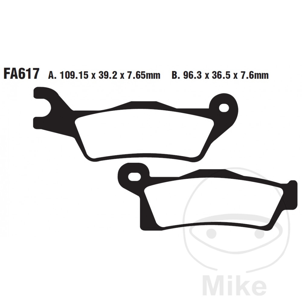Plaquette de frein Sinter R EBC Plaquette de frein Sinter R EBC