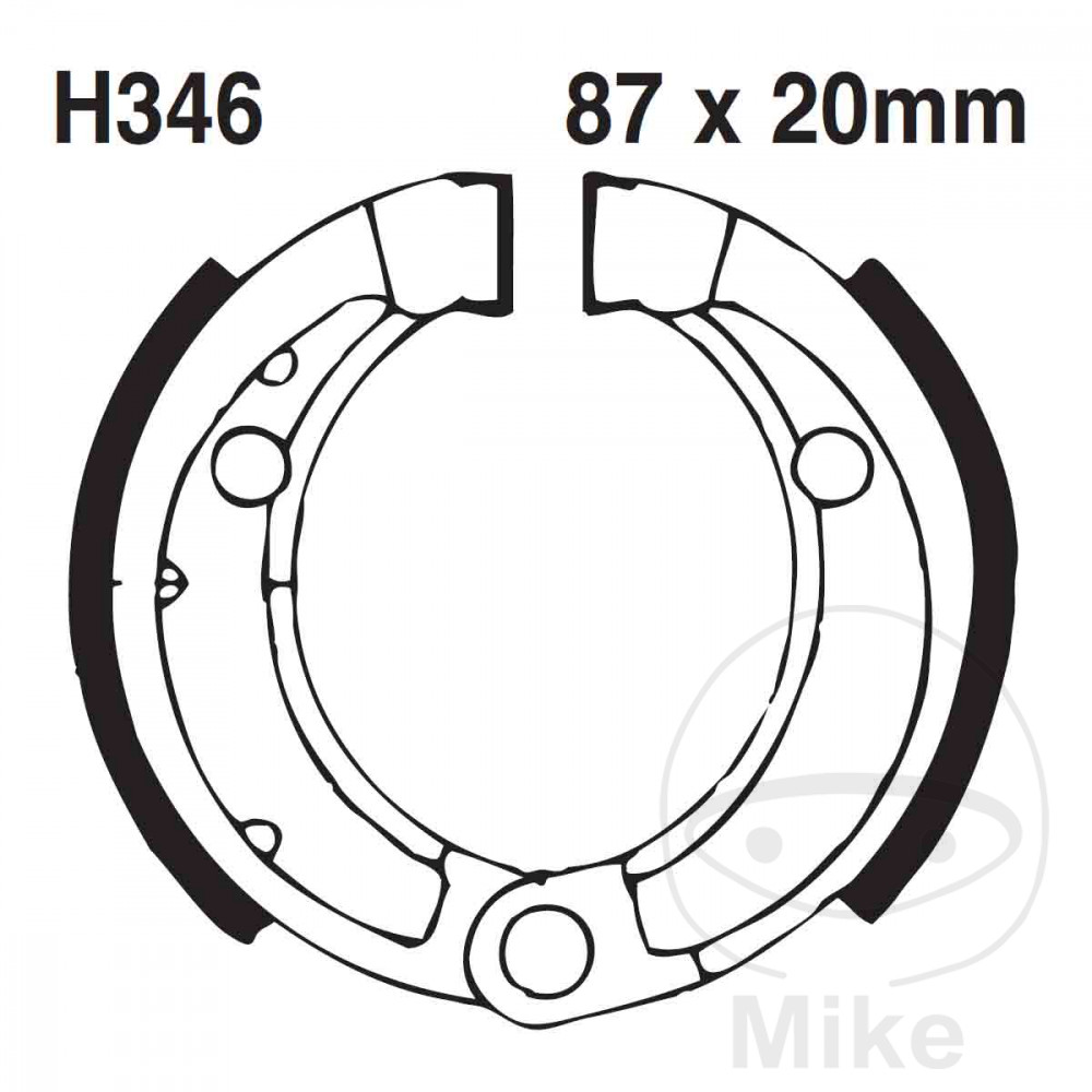 Mâchoires de frein avec ressort EBC Mâchoires de frein avec ressort EBC