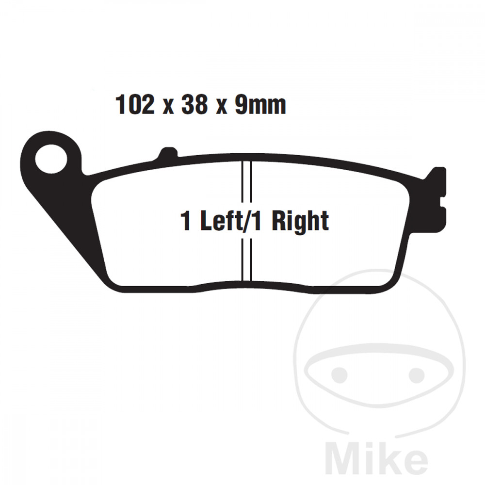 Plaquette de frein Semi-Sinter V EBC Plaquette de frein Semi-Sinter V EBC