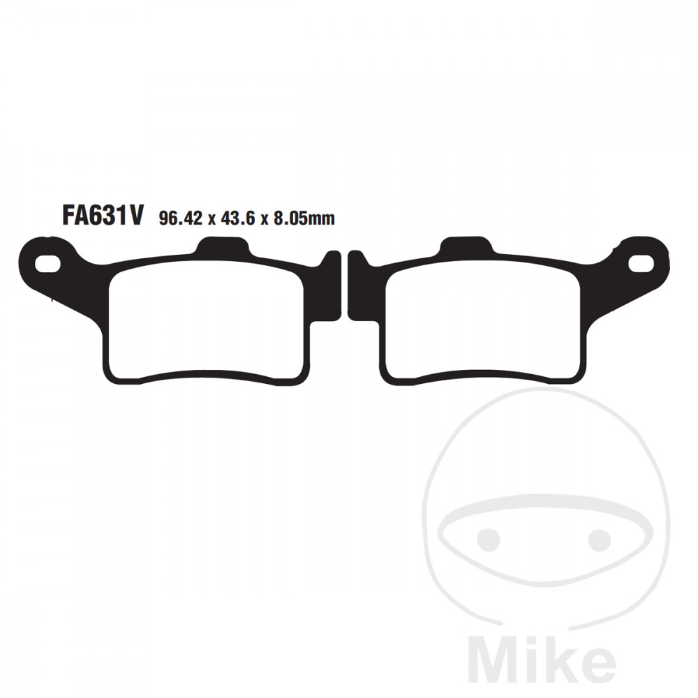 Plaquette de frein Sinter HH EBC Plaquette de frein Sinter HH EBC