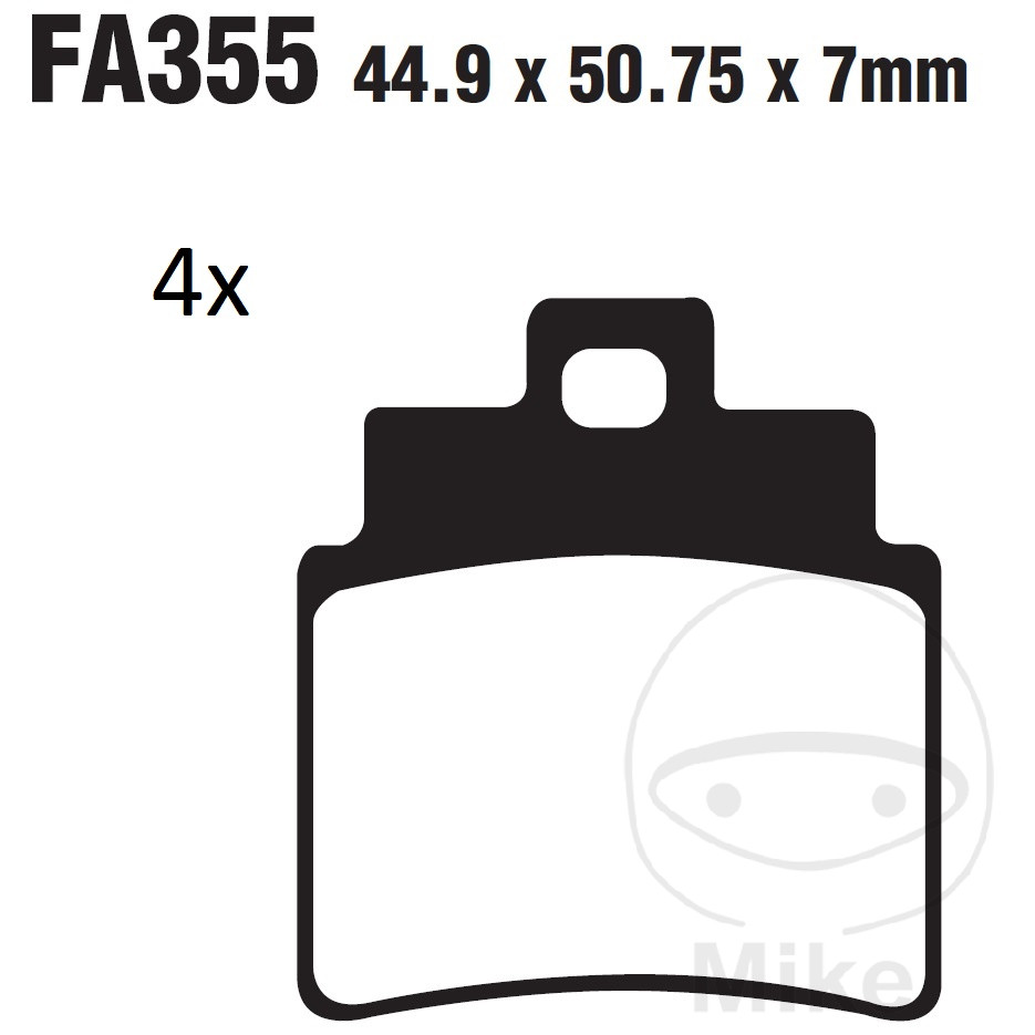 Plaquette de frein Carbon Scooter EBC Plaquette de frein Carbon Scooter EBC