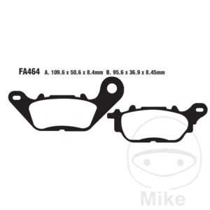 Plaquette de frein Carbon Scooter EBC