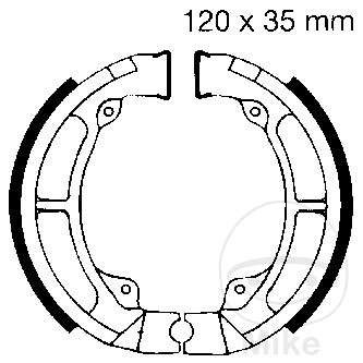 Mâchoires de frein avec ressort EBC Mâchoires de frein avec ressort EBC