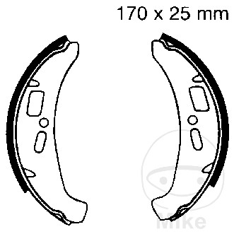 Mâchoires de frein sans ressort EBC Mâchoires de frein sans ressort EBC