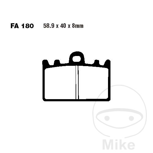 Plaquette de Frein Sinter HH EBC Plaquette de frein Standard EBC