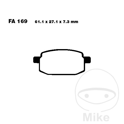 Plaquette de Frein Carbon Scooter EBC Plaquette de Frein Carbon Scooter EBC