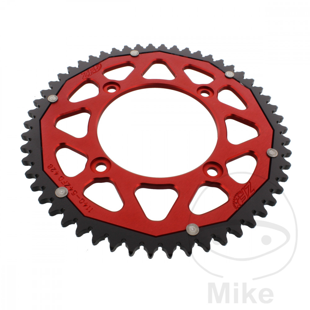 Couronne Dual 54 Dents PAS 428 Rouge Couronne Dual 54 Dents PAS 428 Rouge
