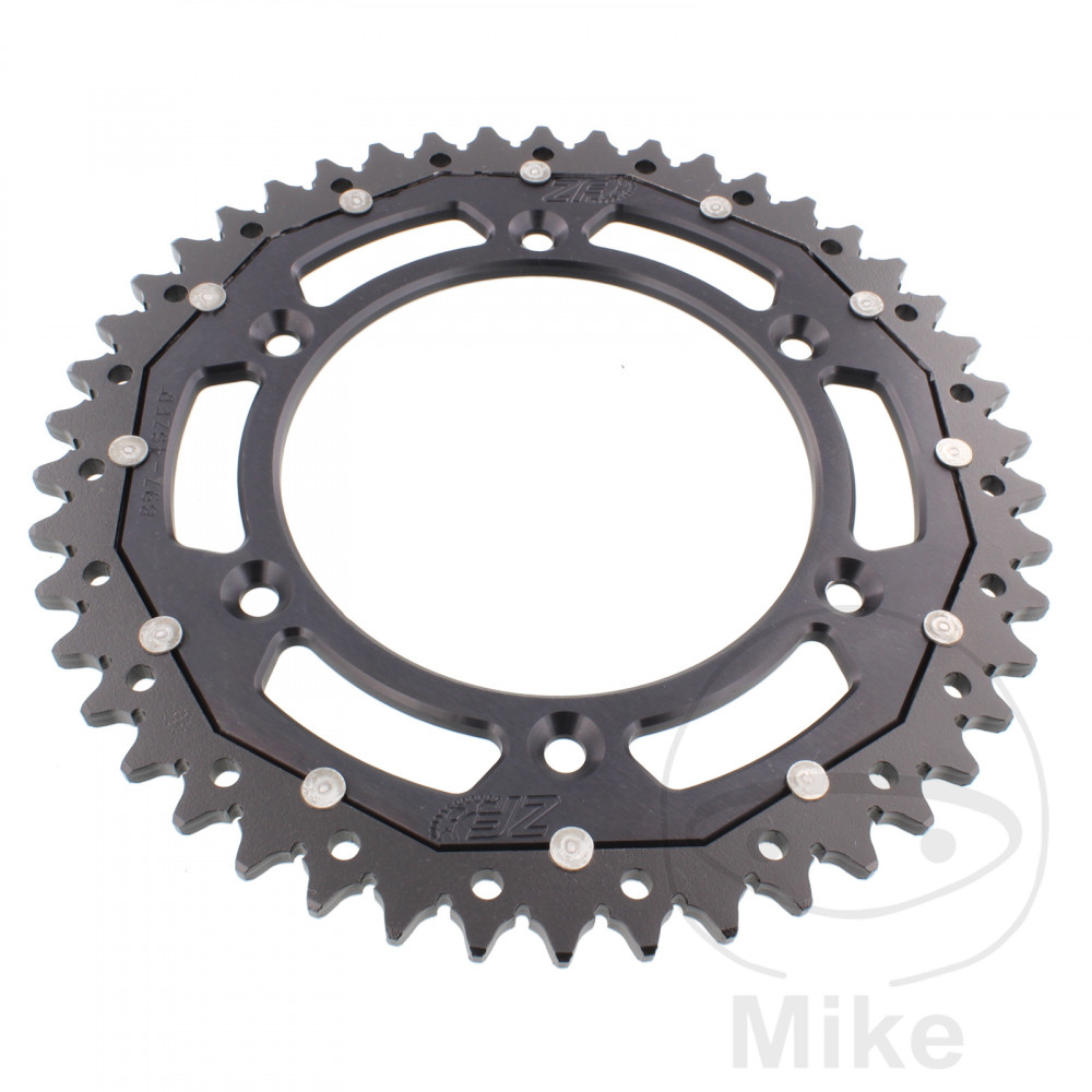 Couronne Dual 46 Dents PAS 520 Noir Couronne Dual 46 Dents PAS 520 Noir