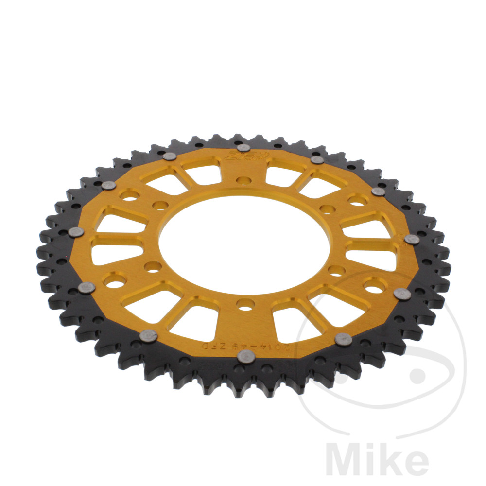 Couronne Bi-Matière 49 Dents PAS 525 Or Couronne Bi-Matière 49 Dents PAS 525 Or