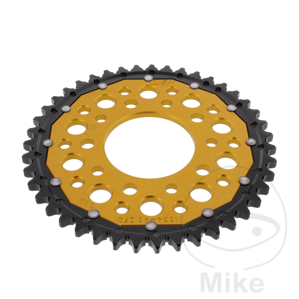 Couronne Bi-Matière 43 Dents PAS 530 Or Couronne Bi-Matière 43 Dents PAS 530 Or