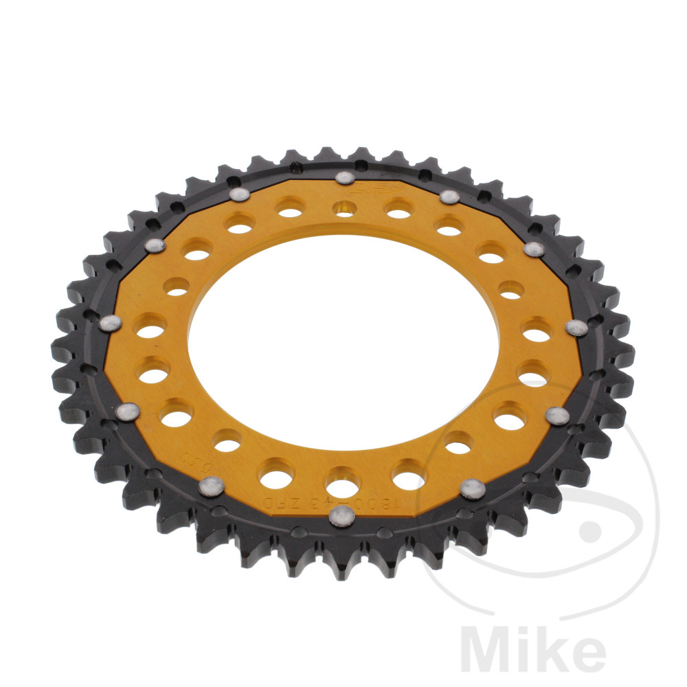 Couronne Bi-Matière 43 Dents PAS 530 Or Couronne Bi-Matière 43 Dents PAS 530 Or