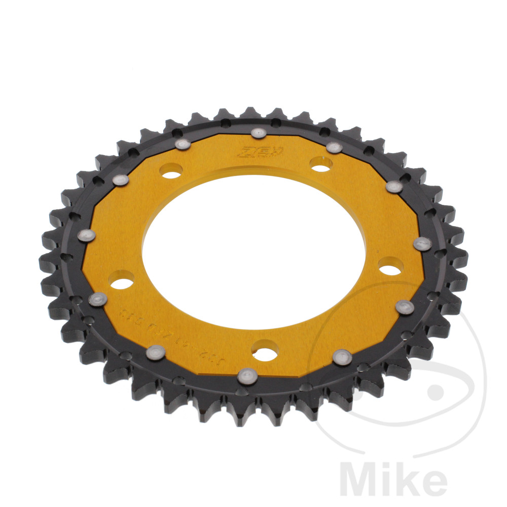 Couronne Bi-Matière 41 Dents PAS 530 Or Couronne Bi-Matière 41 Dents PAS 530 Or