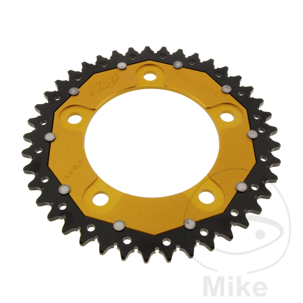 Couronne Bi-Matière 41 Dents PAS 520 Or Couronne Bi-Matière 41 Dents PAS 520 Or