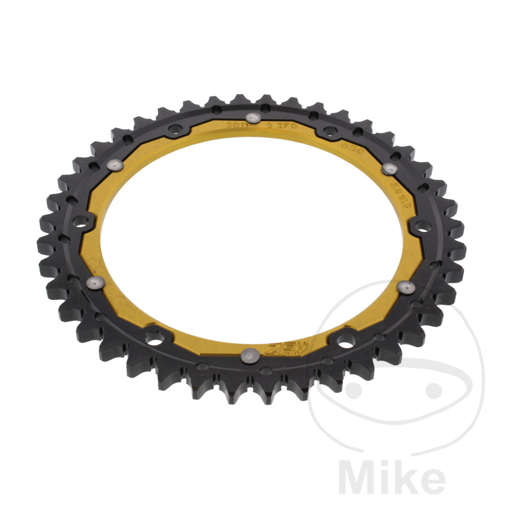 Couronne Bi-Matière 42 Dents PAS 530 Or Couronne Bi-Matière 42 Dents PAS 530 Or