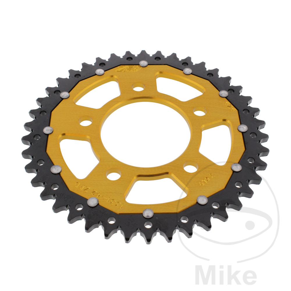 Couronne Bi-Matière 42 Dents PAS 525 Or Couronne Bi-Matière 42 Dents PAS 525 Or