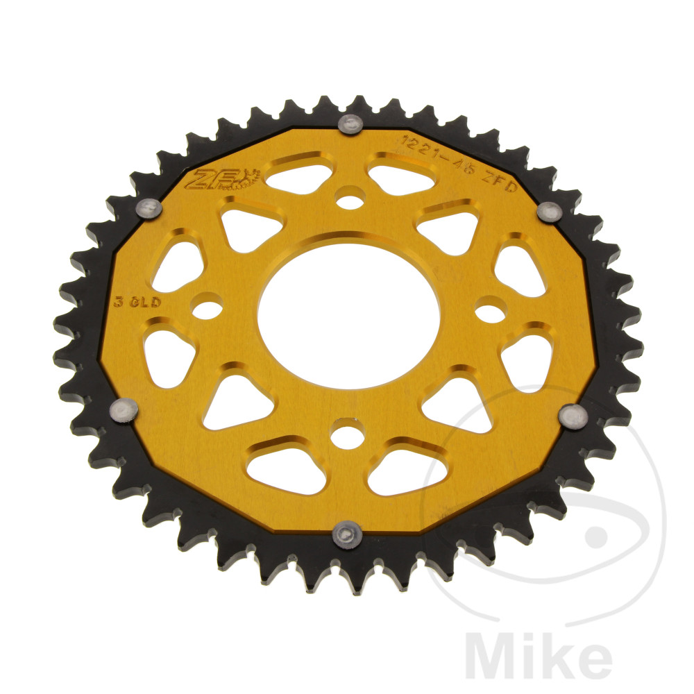 Couronne Bi-Matière 45 Dents PAS 428 Or Couronne Bi-Matière 45 Dents PAS 428 Or