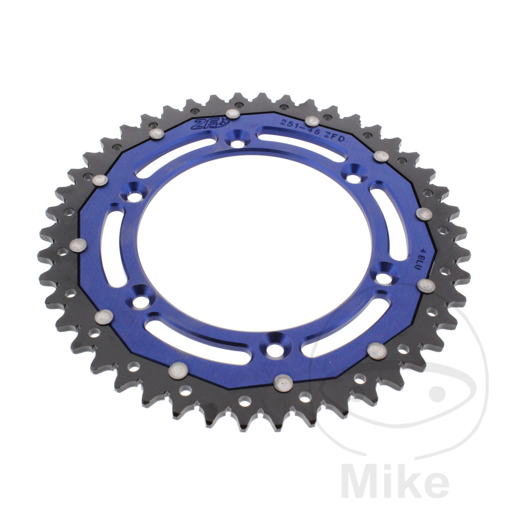 Couronne Bi-Matière 46 Dents PAS 520 Ble Couronne Bi-Matière 46 Dents PAS 520 Ble