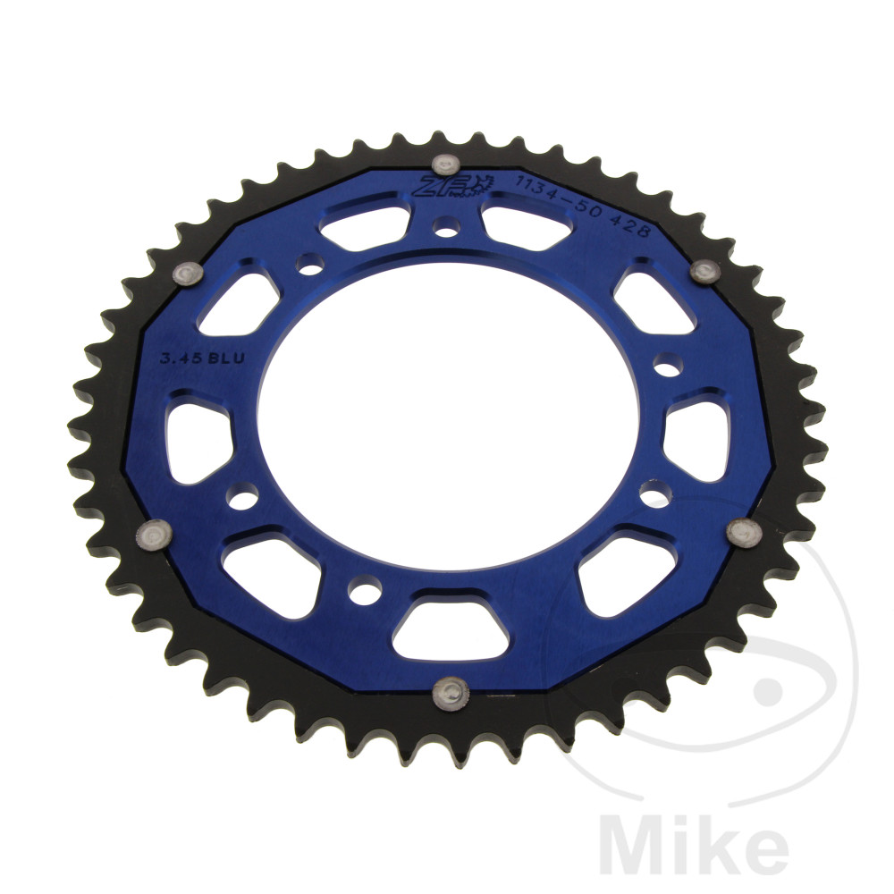 Couronne Bi-Matière 50 Dents PAS 428 Ble Couronne Bi-Matière 50 Dents PAS 428 Ble