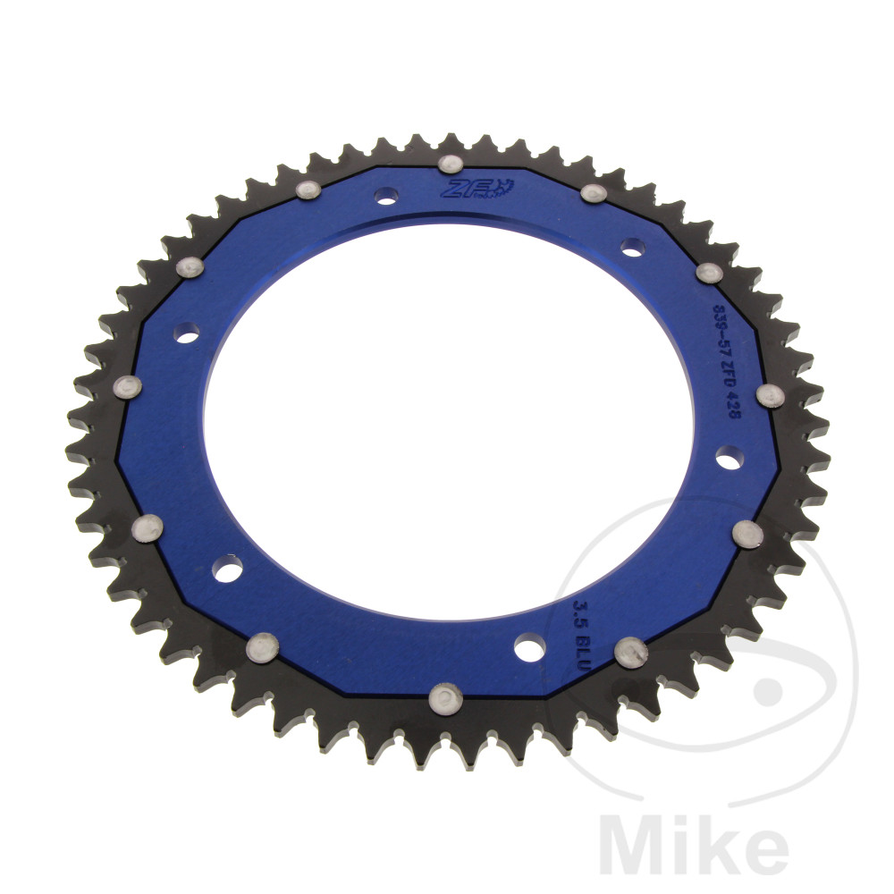 Couronne Bi-Matière 57 Dents PAS 428 Ble Couronne Bi-Matière 57 Dents PAS 428 Ble