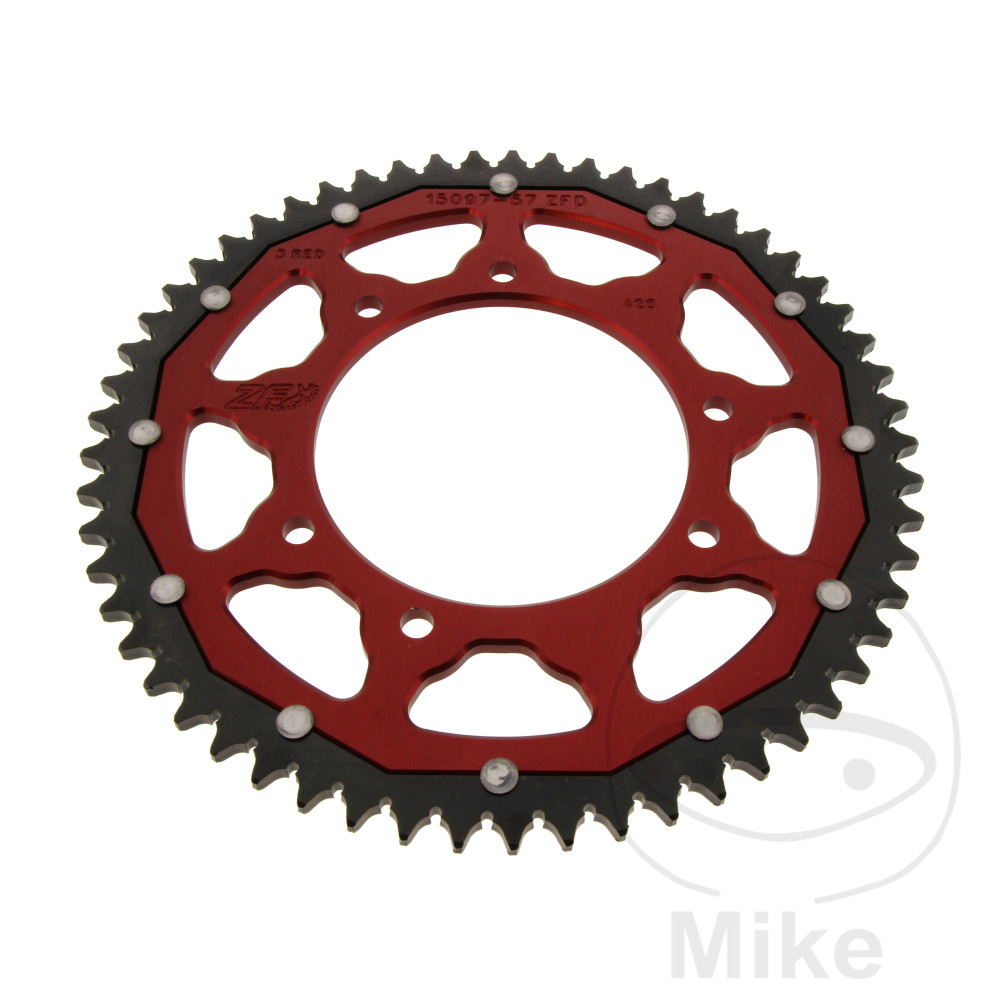 Couronne Bi-Matière 57 Dents PAS 428 Rou Couronne Bi-Matière 57 Dents PAS 428 Rou