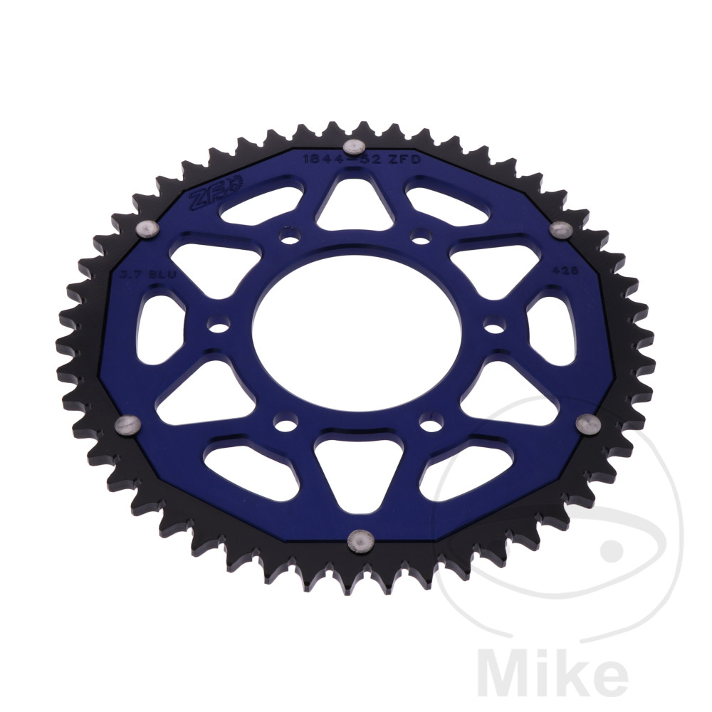 Couronne Bi-Matière 52 Dents PAS 428 Ble Couronne Bi-Matière 52 Dents PAS 428 Ble